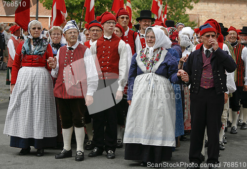 Image of Danish folk dancers