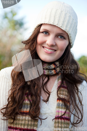 Image of Beautiful teenager outdoor