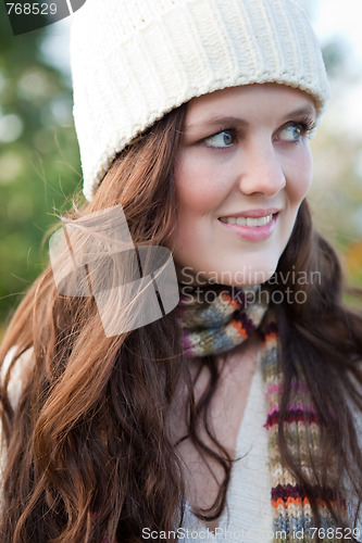 Image of Beautiful teenager outdoor