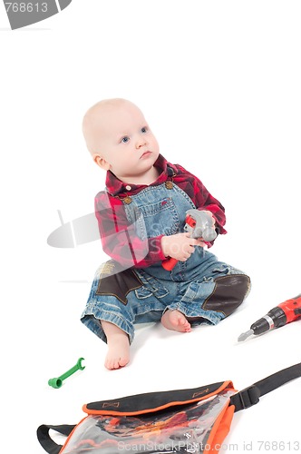 Image of Little boy in studio