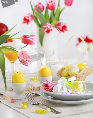 Image of Easter table setting