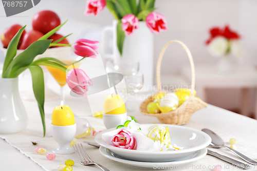 Image of Easter table setting