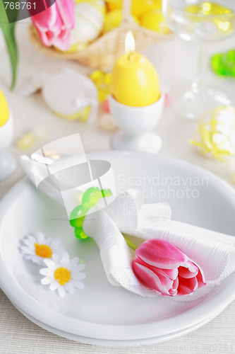 Image of Easter table setting