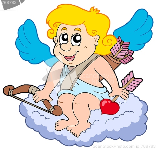Image of Cupid on cloud
