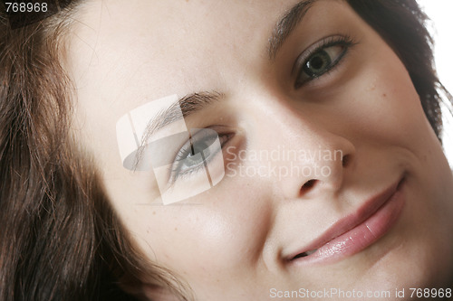 Image of Woman with green eyes