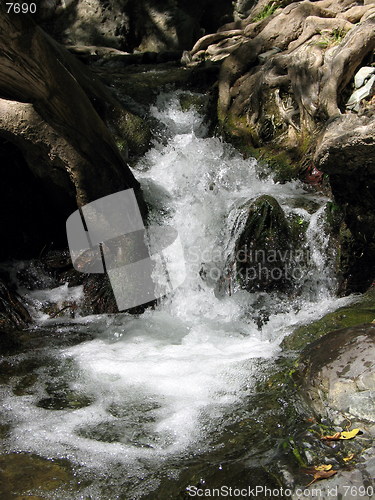 Image of Miniature waterfall. Platres. Cyprus