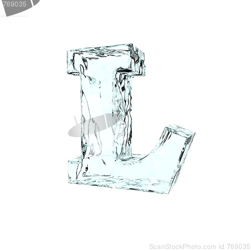 Image of frozen letter L