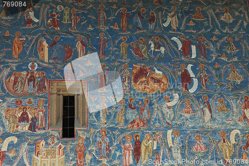 Image of Voronet Monastery-wall detail