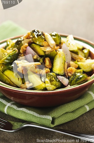 Image of Roasted brussels sprouts dish