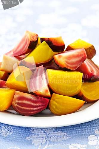 Image of Roasted red and golden beets