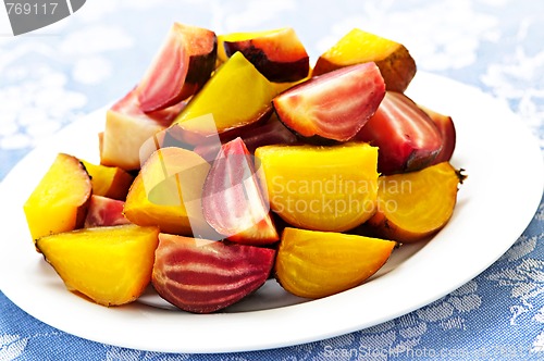 Image of Roasted red and golden beets