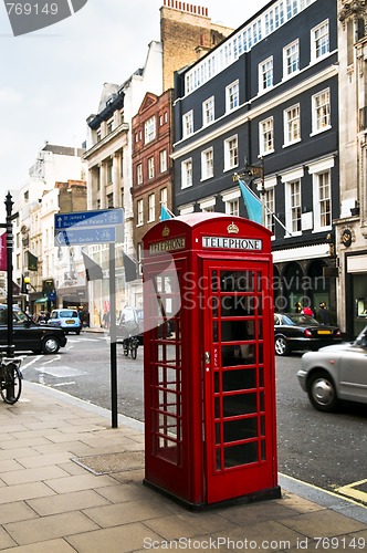Image of Telephone box in London