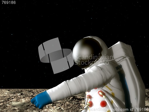 Image of Astronaut On The Moon