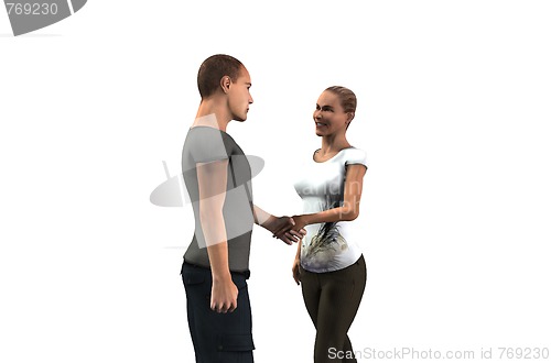 Image of Shaking Hands At Meeting