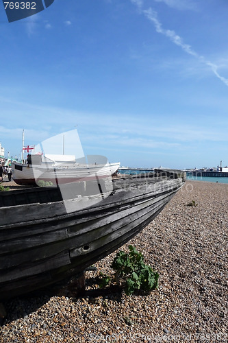 Image of Old Boat In Brighton