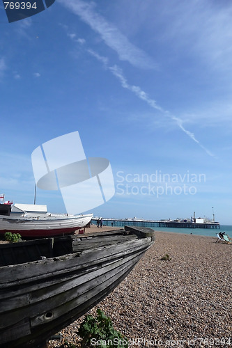 Image of Old Boat In Brighton