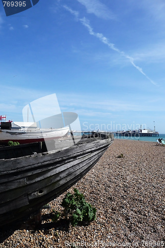 Image of Old Boat In Brighton