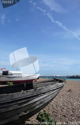 Image of Old Boat In Brighton