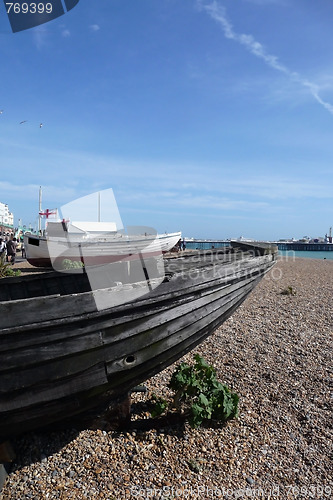 Image of Old Boat In Brighton
