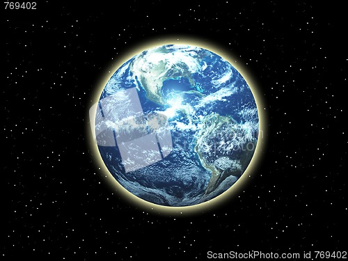 Image of Earth In Space 