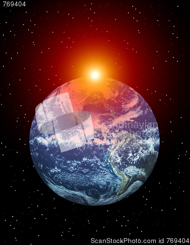 Image of Earth In Space