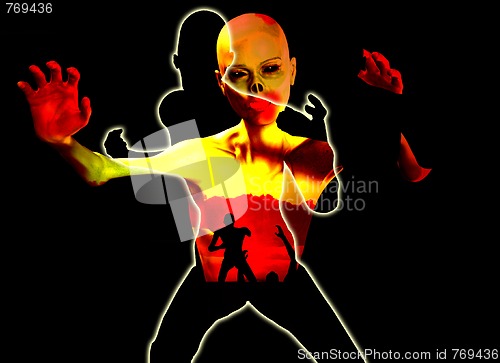 Image of Abstract Zombie Scene