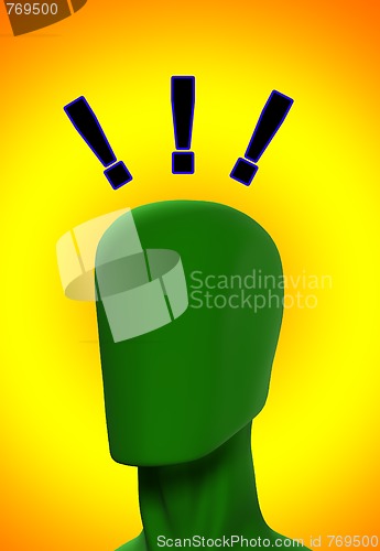 Image of Exclamation Mark Head