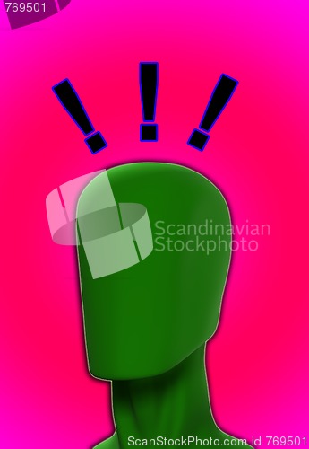 Image of Exclamation Mark Head