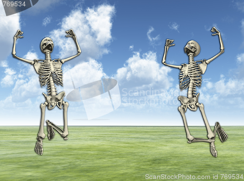 Image of Jumping Skeletons