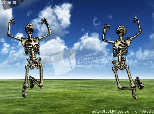 Image of Jumping Skeletons