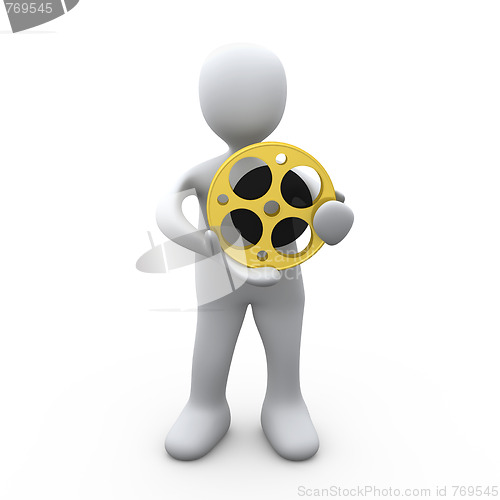 Image of Person Holding A Film Reel