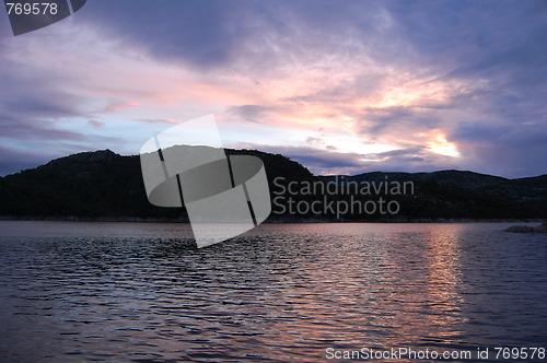 Image of Mountains by night