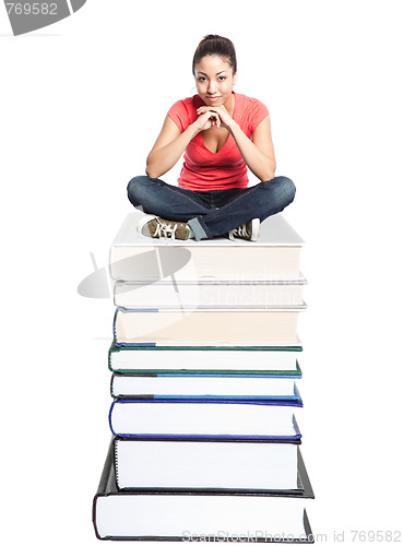 Image of Beautiful college student