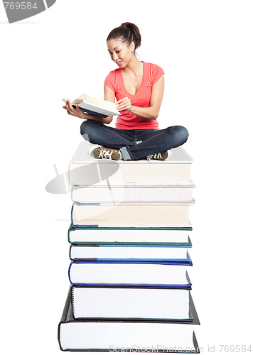 Image of Beautiful college student