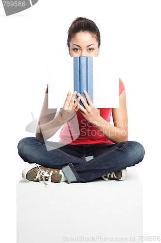 Image of Beautiful college student