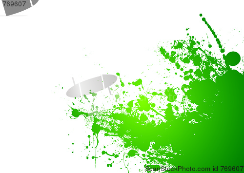 Image of green splat grunge