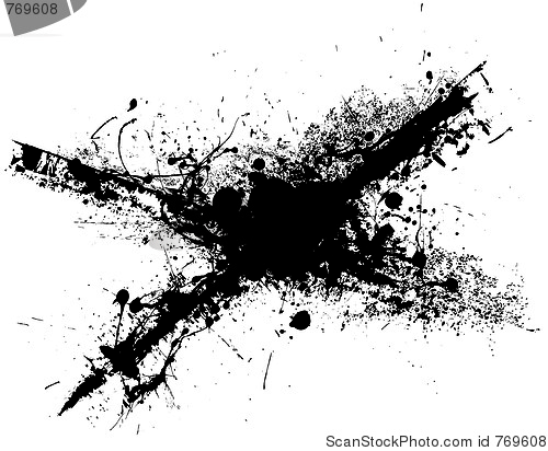 Image of cross grunge splat