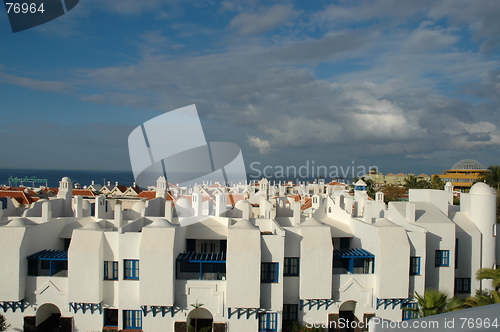 Image of Teneriffe above the roof tops