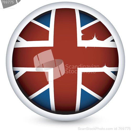Image of British flag button