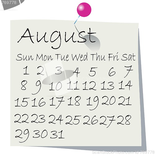 Image of Desktop calendar for 2010