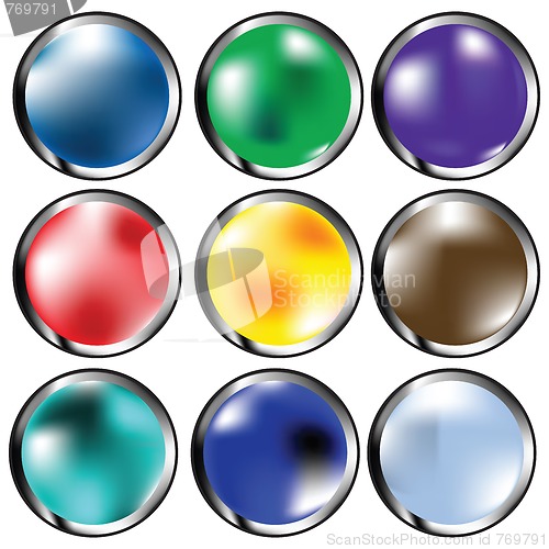 Image of glossy web buttons