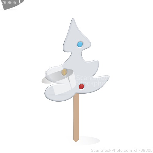 Image of Christmas tree lollipop