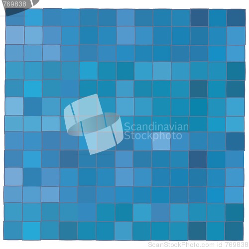 Image of Blue mosaic background