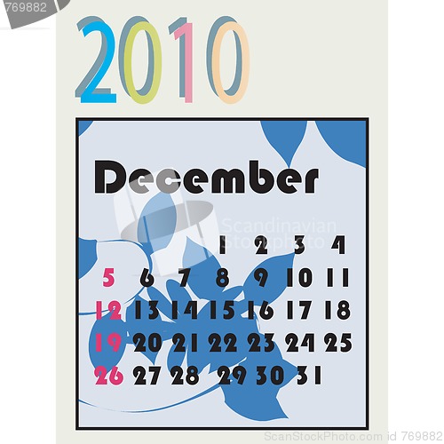 Image of 2010 calendar