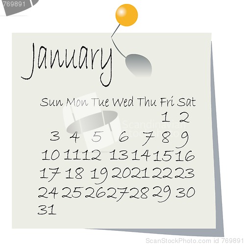 Image of Desktop calendar for 2010