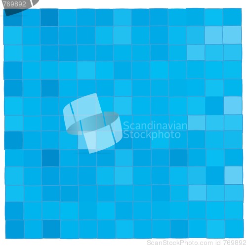 Image of Clear blue mosaic background