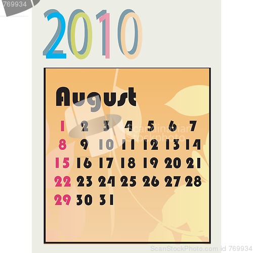 Image of 2010 calendar