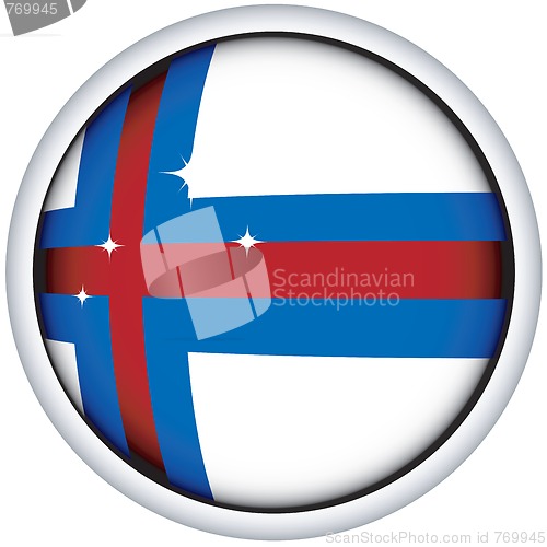 Image of Faeroe flag button