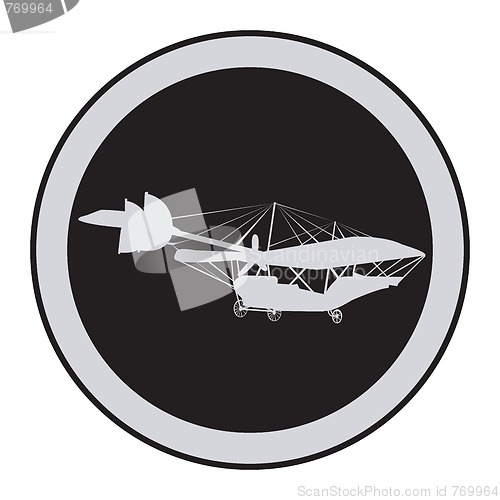 Image of Emblem of an vintage plane