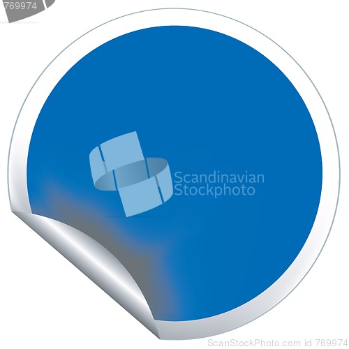 Image of Blue sticker